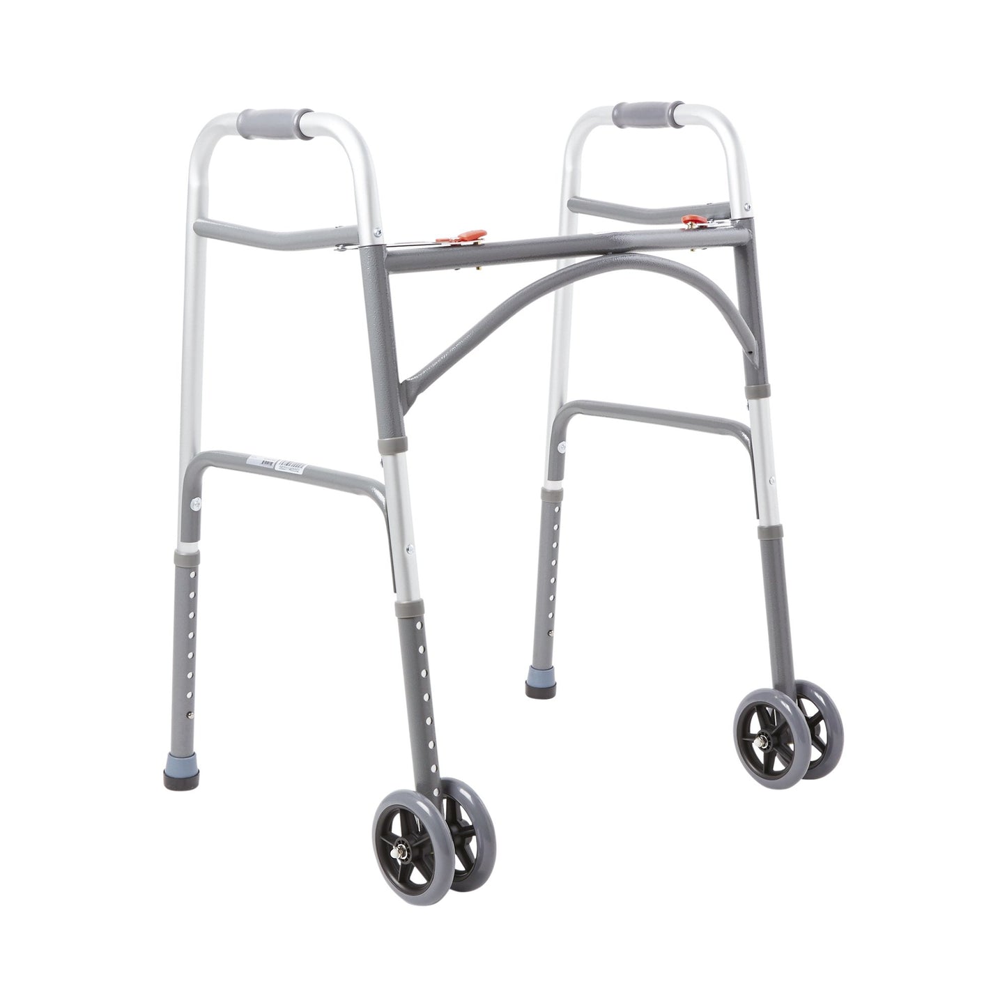 McKesson Steel Bariatric Folding Walker Silver 32.5" - 39" 1 Each