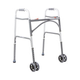 McKesson Steel Bariatric Folding Walker Silver 32.5" - 39" 1 Each