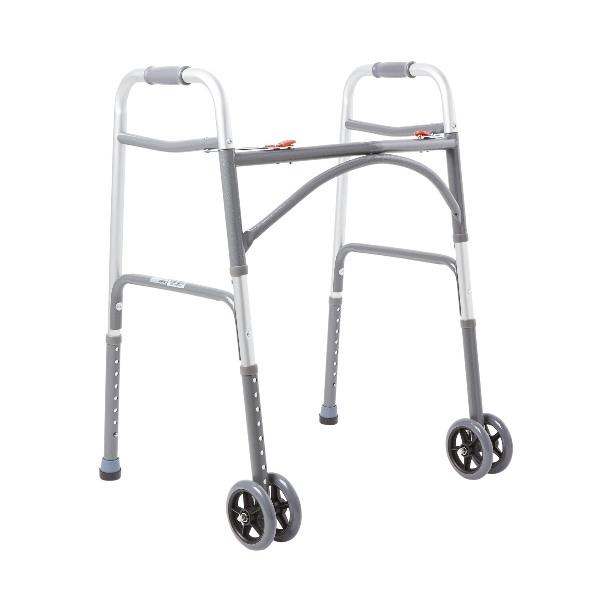 McKesson Steel Bariatric Folding Walker Silver 32.5" - 39" 1 Each