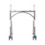 McKesson Steel Bariatric Folding Walker Silver 32.5" - 39" 1 Each
