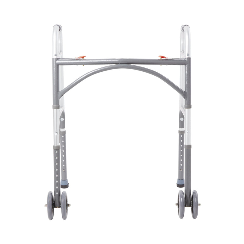 McKesson Steel Bariatric Folding Walker Silver 32.5" - 39" 1 Each