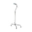 McKesson Steel Chrome Offset Quad Cane Chrome 29" – 37½" 1 Each