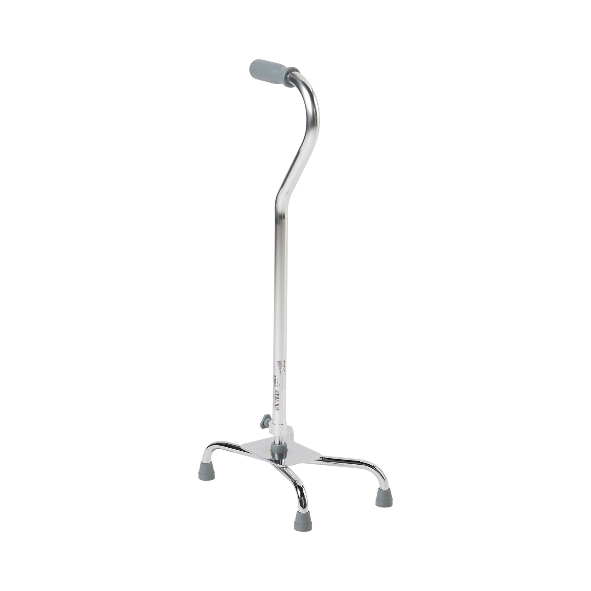 McKesson Steel Chrome Offset Quad Cane Chrome 29" – 37½" 1 Each