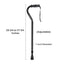 McKesson Steel Offset Cane Black 29¾ – 37¾" 1 Each