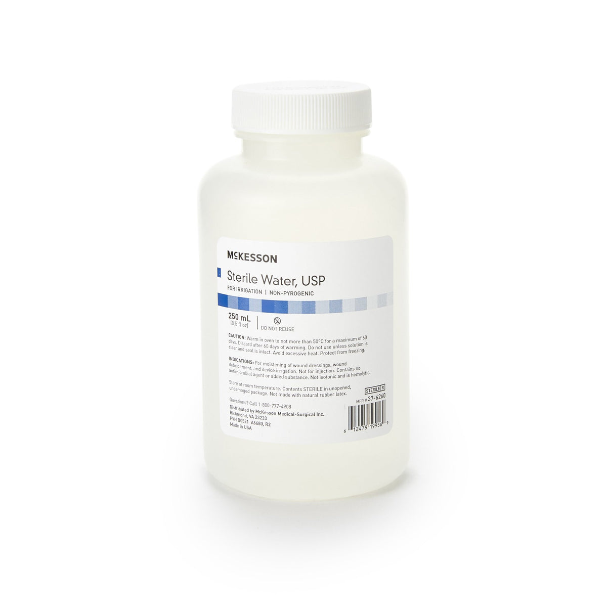 McKesson Sterile Water Irrigation Solution 100 mL Case of 48 