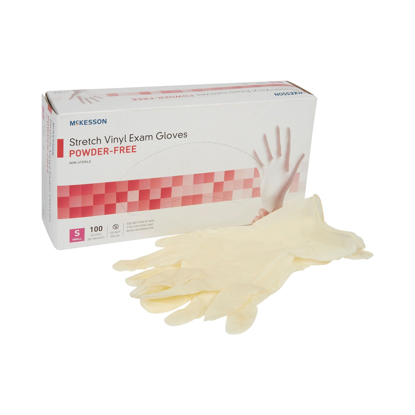 McKesson Stretch Vinyl Exam Glove S Box of 100 