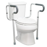 McKesson Toilet Safety Rail White Steel Case of 2