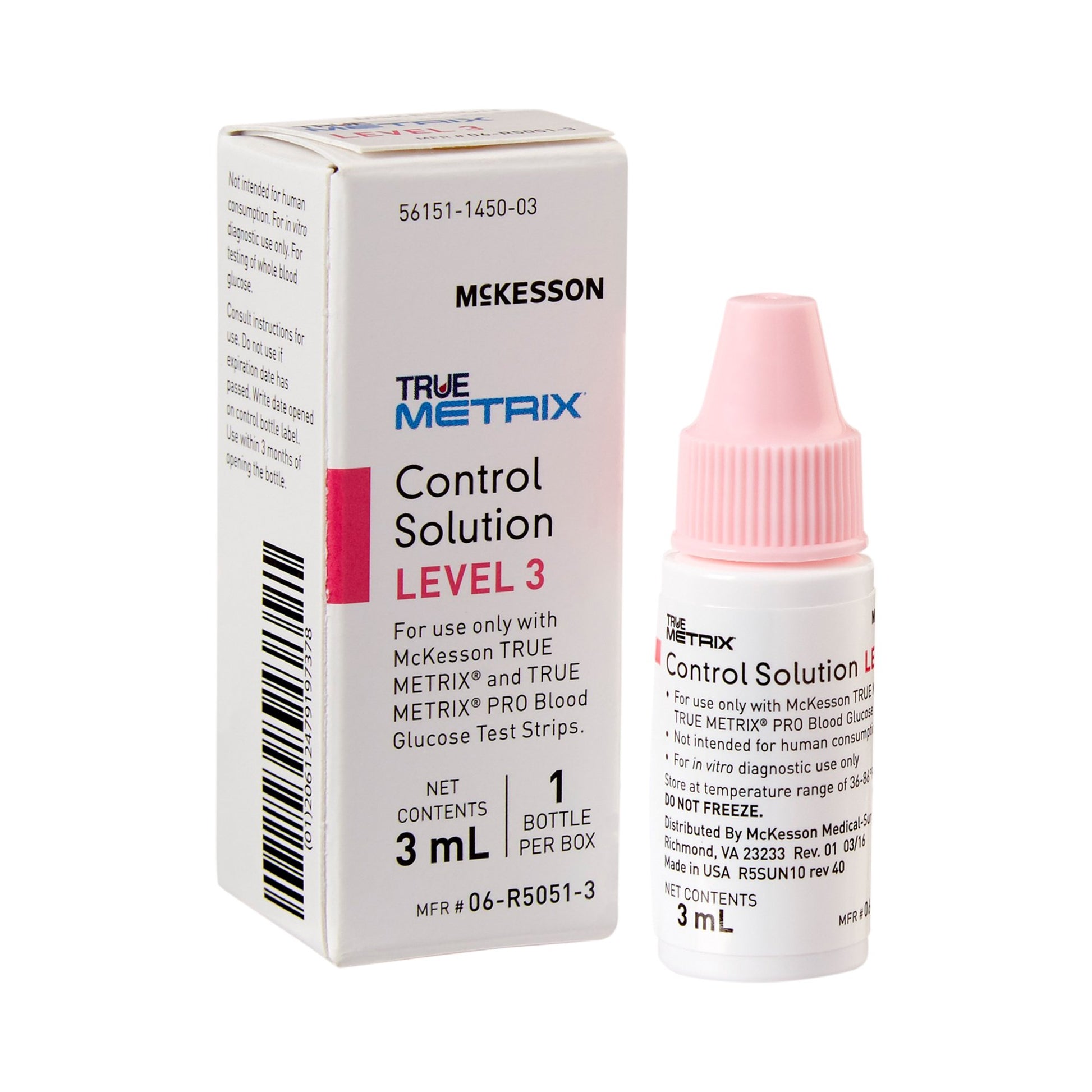 McKesson TRUE METRIX Glucose Control Solution Level 3 1 Each 