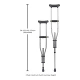 McKesson Underarm Crutches 5'2" – 5'10" 1 Each 