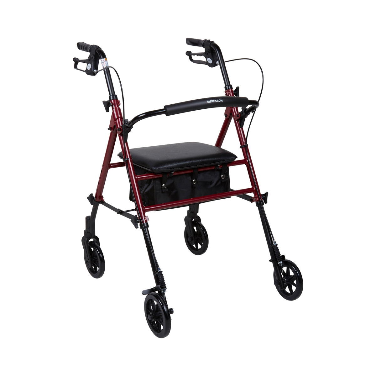 McKesson Universal Height Four-Wheel Rollator 