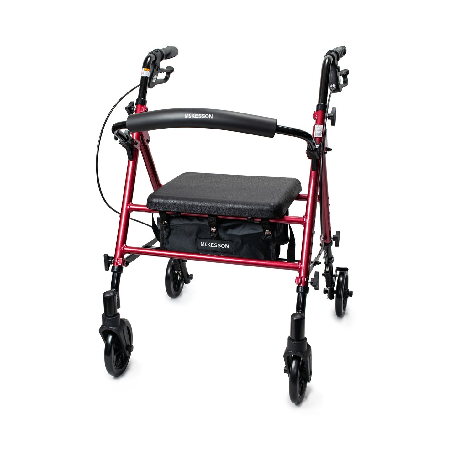 McKesson Universal Height Four-Wheel Rollator 