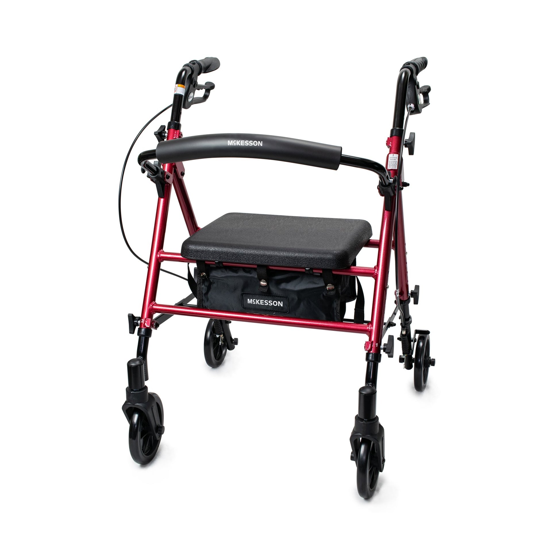 McKesson Universal Height Four-Wheel Rollator 