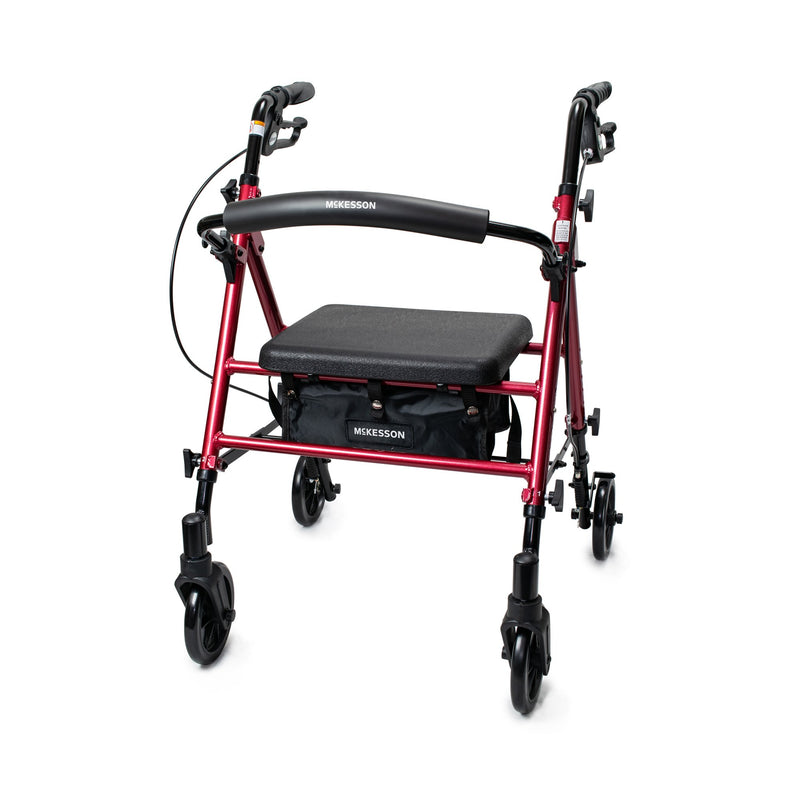 McKesson Universal Height Four-Wheel Rollator 