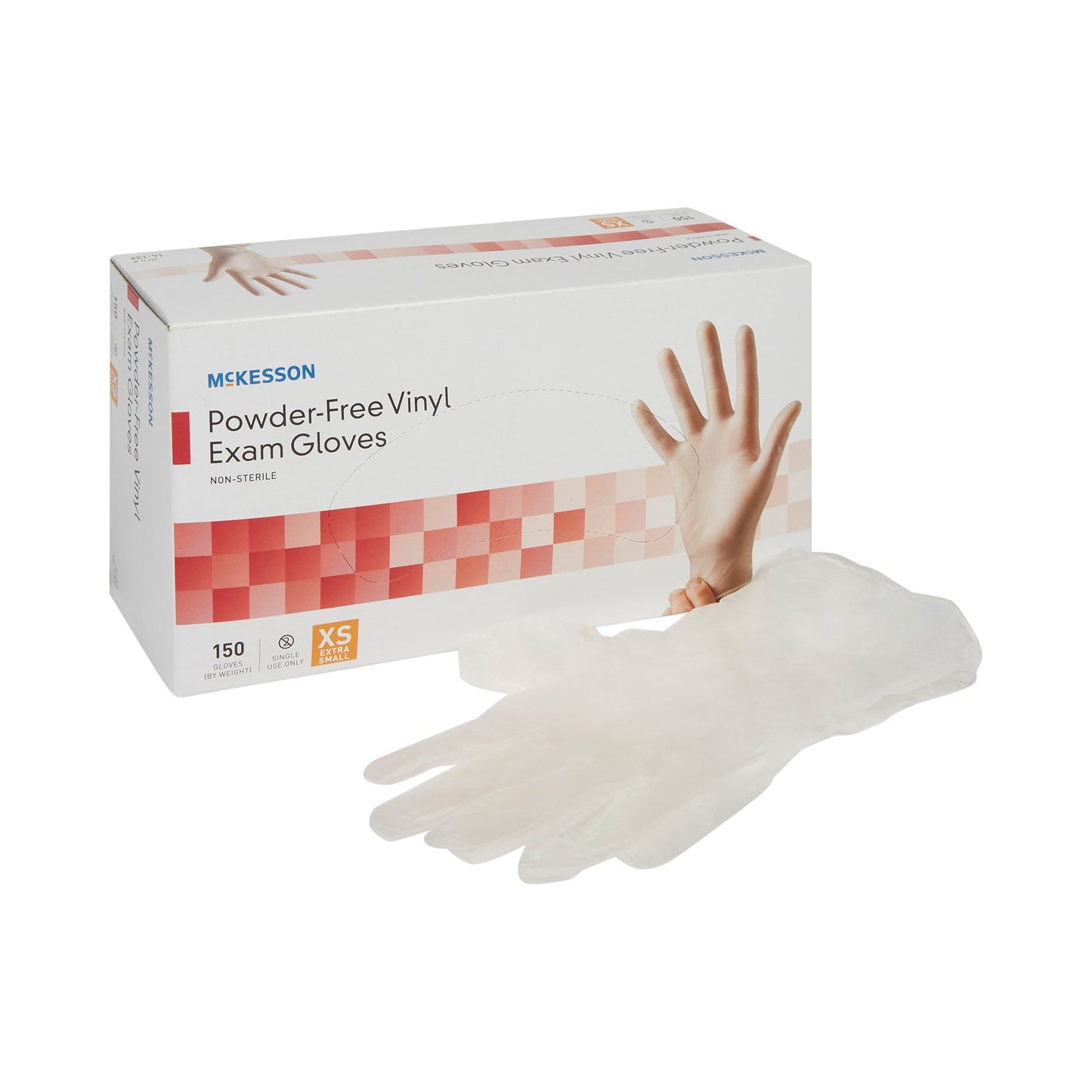 McKesson Vinyl Exam Glove XS Box of 10 