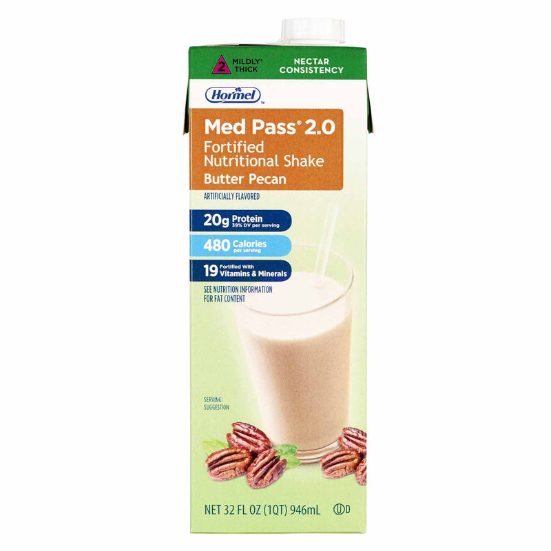 Med Pass® 2.0 Fortified Nutritional Shake Butter Pecan Case of 12 
