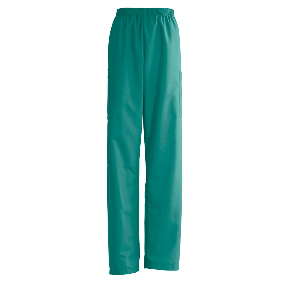 Medline AngelStat Unisex Cargo Scrub Pants with Elastic Waist Tall/Long Length 34" Inseam Ceil Blue S 