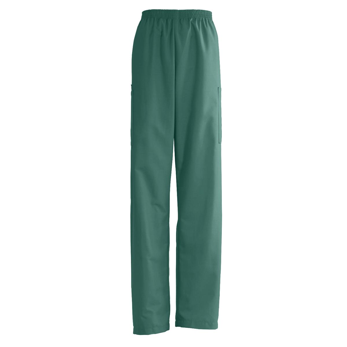 Medline AngelStat Unisex Cargo Scrub Pants with Elastic Waist Tall/Long Length 34" Inseam Ceil Blue S 