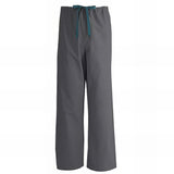 Medline AngelStat Unisex Reversible Scrub Pants with Drawstring Waist Black XS 