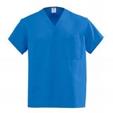 Medline AngelStat Unisex Reversible V Neck Scrub Tops with 1 Pockets Sapphire