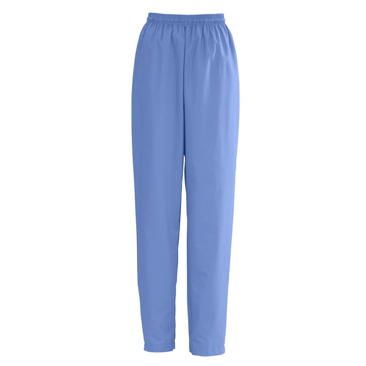 Medline AngelStat Women's Elastic Waist Scrub Pants with Drawstring Ceil Blue XS 