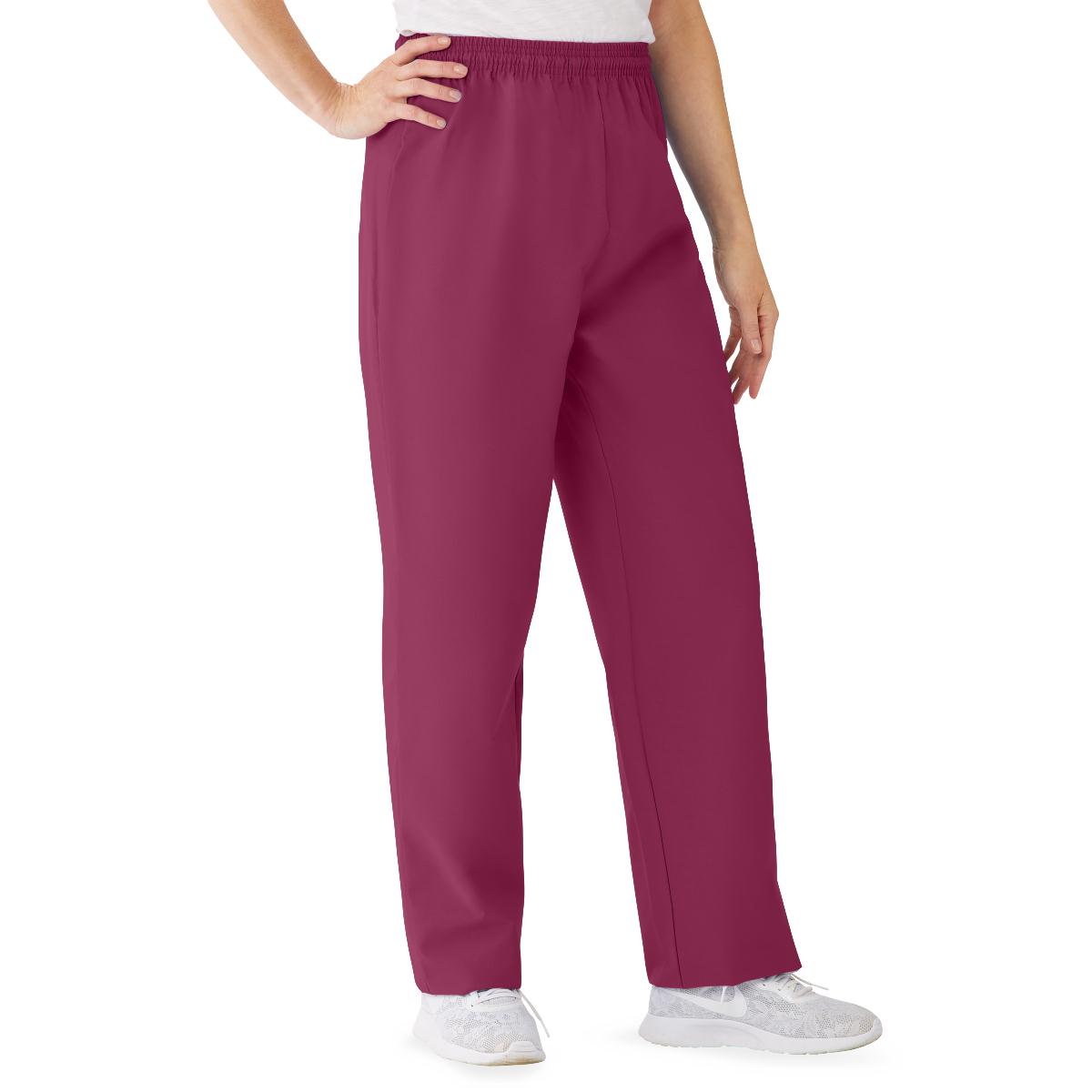 Medline AngelStat Women's Elastic Waist Scrub Pants with Drawstring Ceil Blue XS 