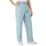 Medline AngelStat Women's Elastic Waist Scrub Pants with Drawstring Ceil Blue XS 