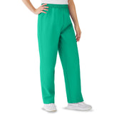 Medline AngelStat Women's Elastic Waist Scrub Pants with Drawstring Ceil Blue XS 