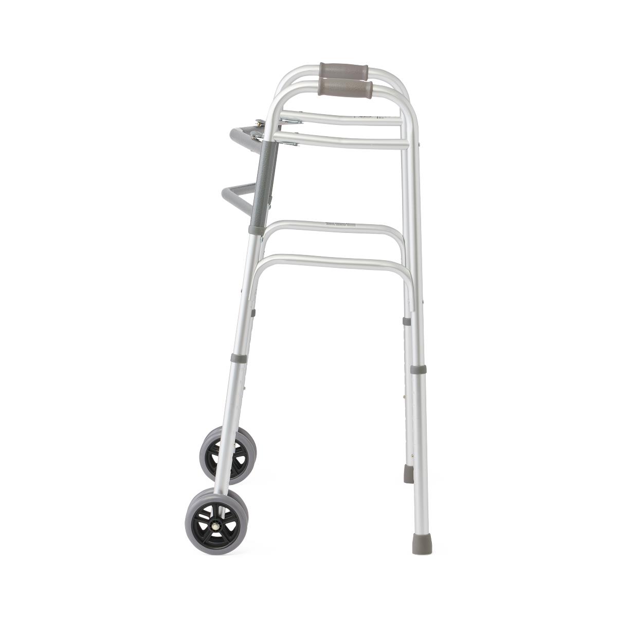 Medline Bariatric Folding Walkers with 5" Wheel 