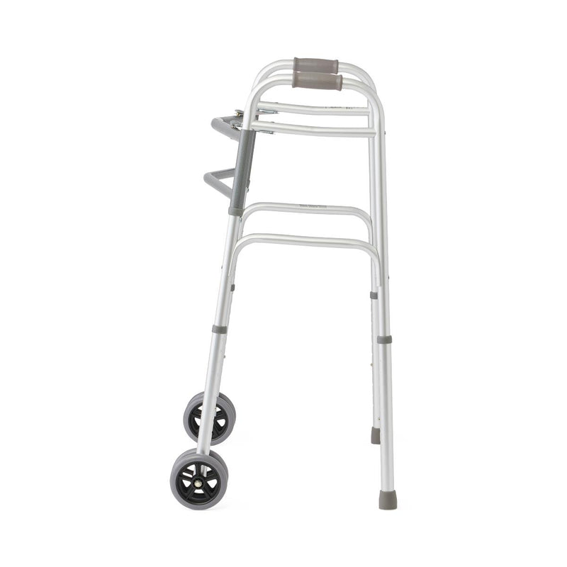 Medline Bariatric Folding Walkers with 5" Wheel 