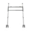 Medline Bariatric Folding Walkers with 5" Wheel 