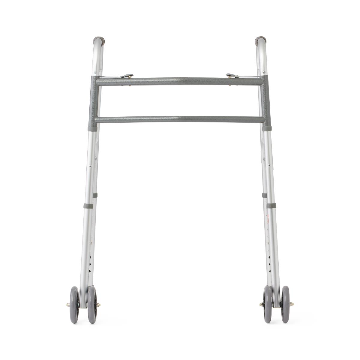 Medline Bariatric Folding Walkers with 5" Wheel 