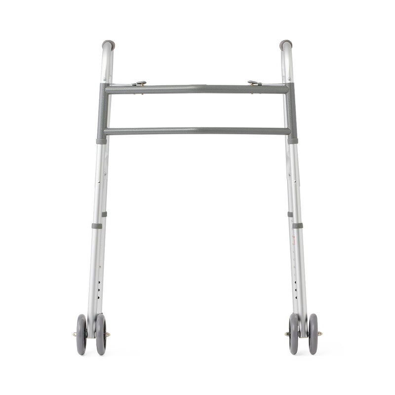 Medline Bariatric Folding Walkers with 5" Wheel 