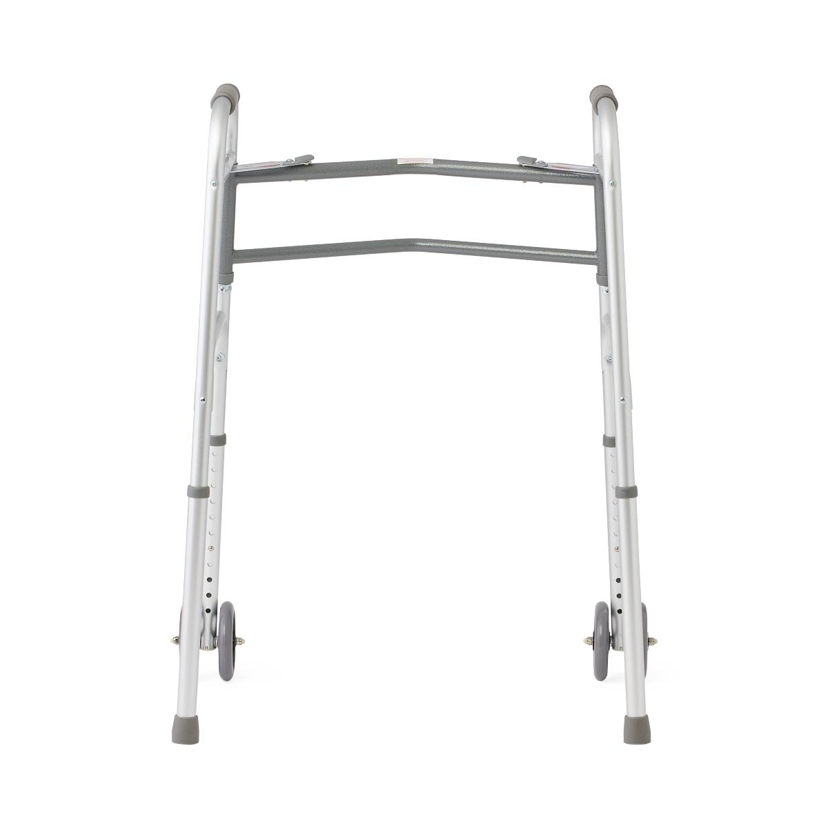 Medline Bariatric Folding Walkers with 5" Wheel 