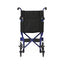 Medline Basic Aluminum Transport Chair with 8" Wheels Blue 