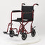 Medline Basic Aluminum Transport Chair with 8" Wheels Blue 