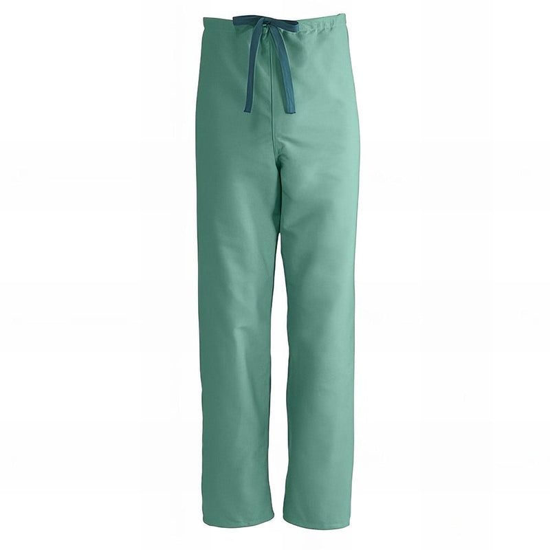 Medline ComfortEase Unisex Reversible Scrub Pants with Drawstring Waist Black XS 