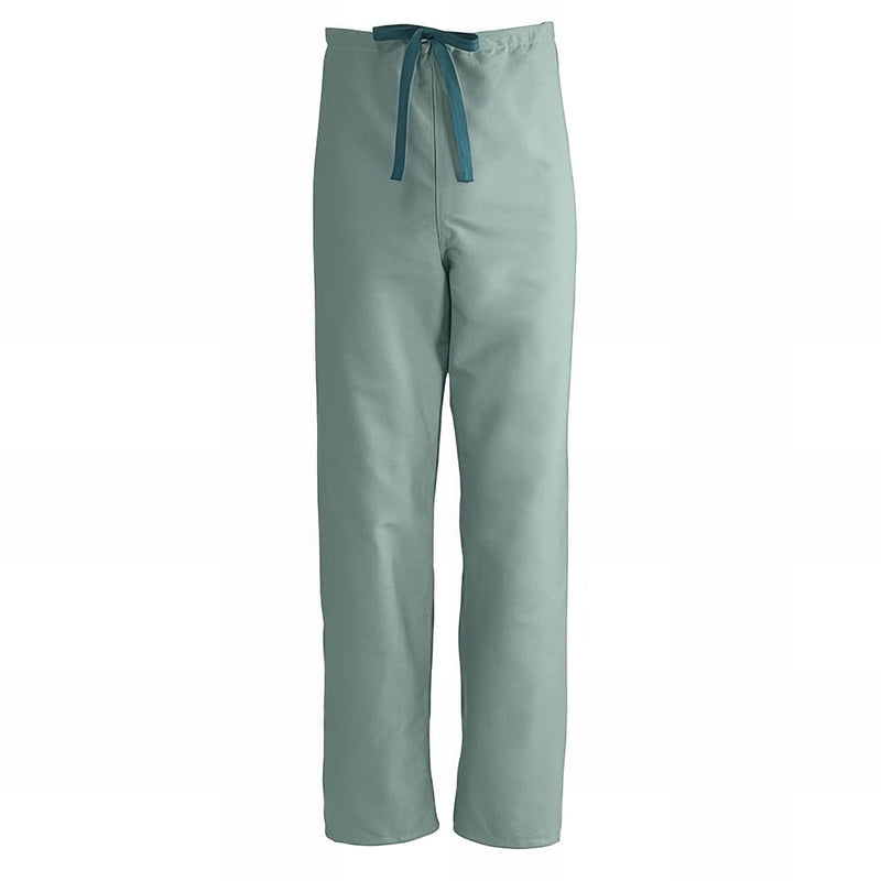 Medline ComfortEase Unisex Reversible Scrub Pants with Drawstring Waist Black XS 