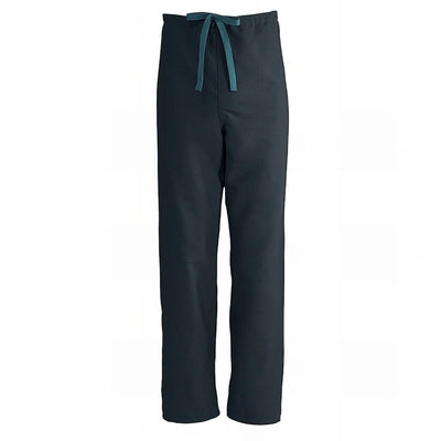 Medline ComfortEase Unisex Reversible Scrub Pants with Drawstring Waist Black XS 