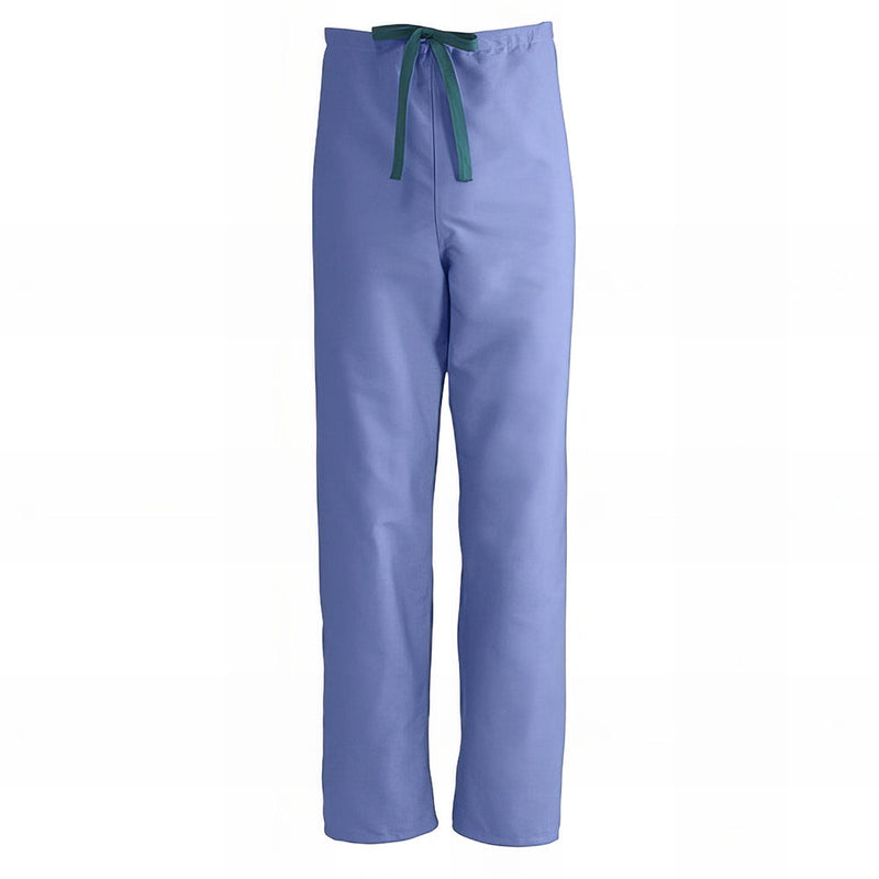 Medline ComfortEase Unisex Reversible Scrub Pants with Drawstring Waist Black XS 