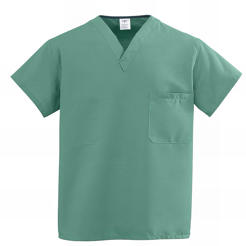 Medline Comfortease Scrub Top in Jade Green
