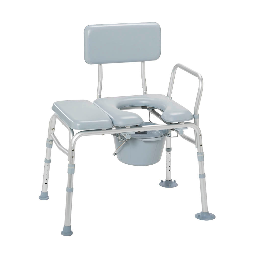 Guardian® Padded Transfer Bench with Commode Opening 
