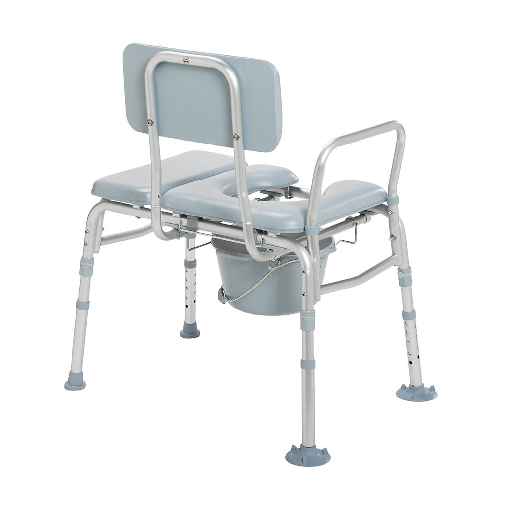 Guardian® Padded Transfer Bench with Commode Opening 