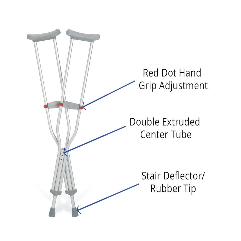 Guardian® Red Dot Crutches Adult 