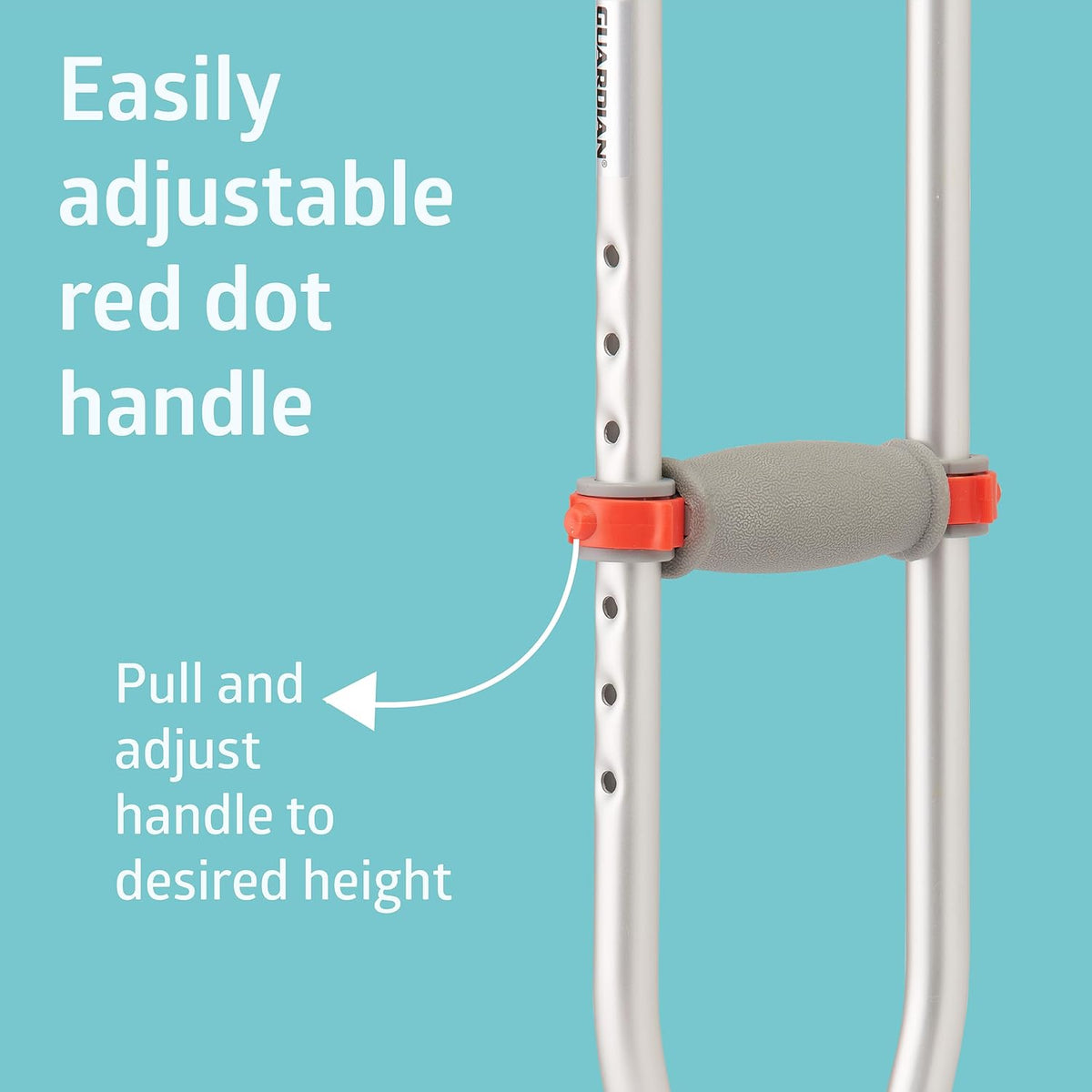 Guardian® Red Dot Crutches Adult 