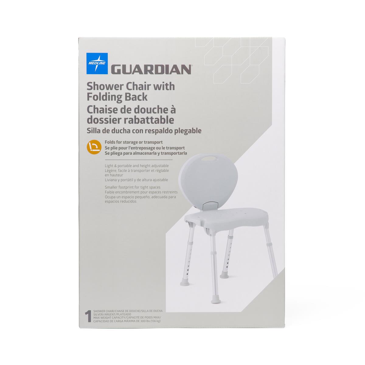 Guardian® Shower Chair with Back 300 lb. 