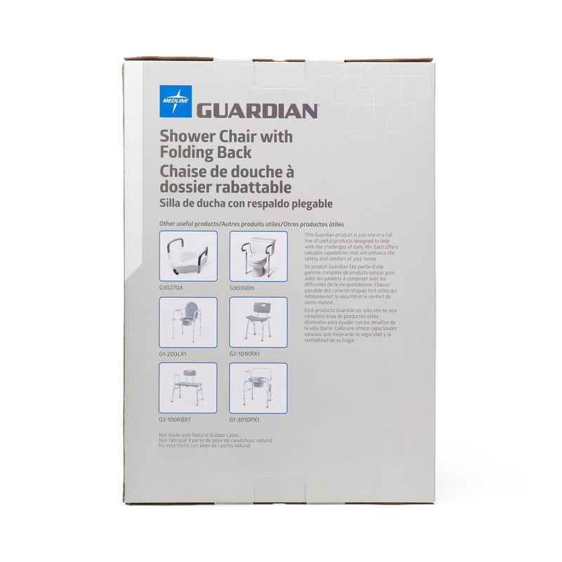 Guardian® Shower Chair with Back 300 lb. 