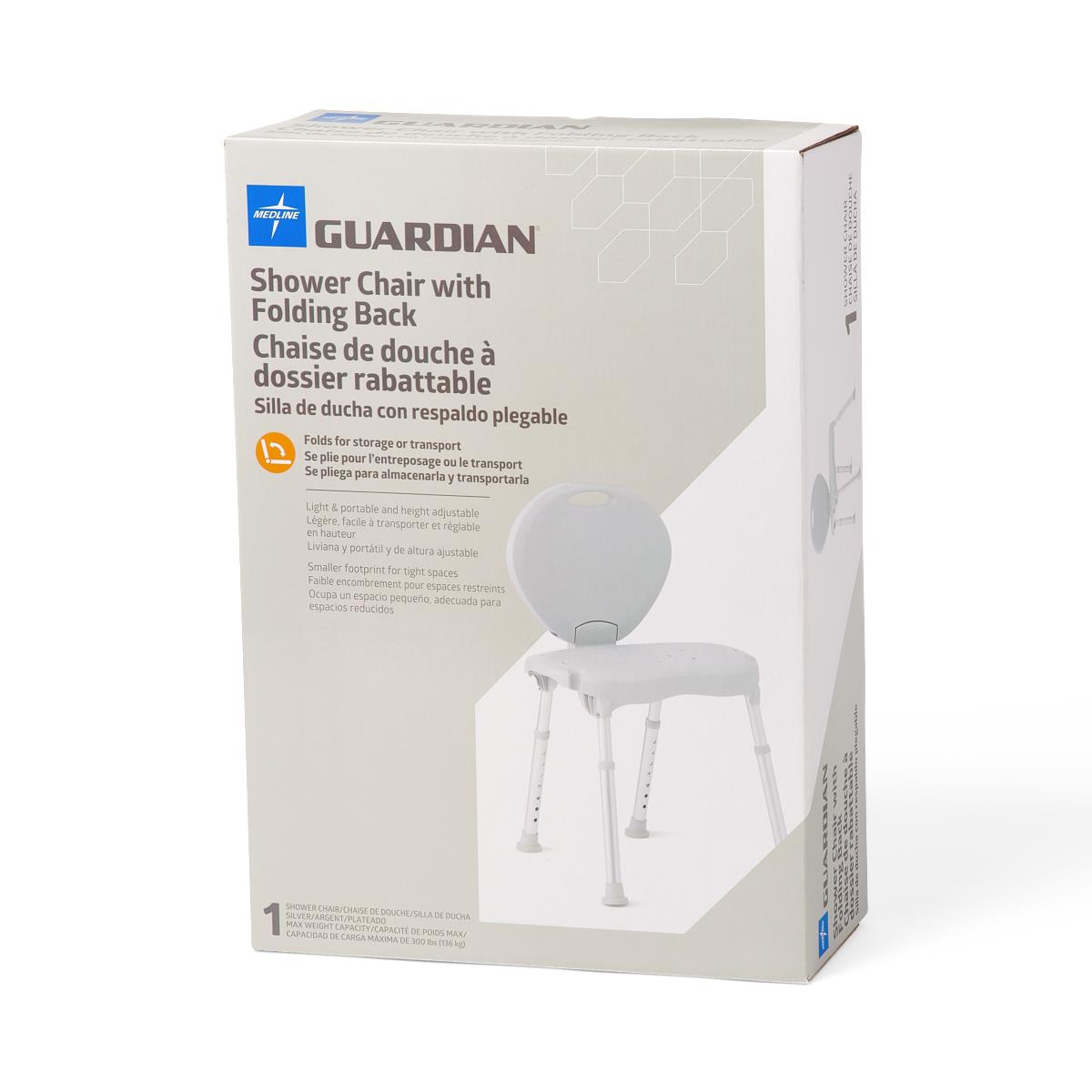 Guardian® Shower Chair with Back 300 lb. 
