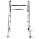 Guardian® Two-Button Folding Walker with 5" Wheels Aluminum 