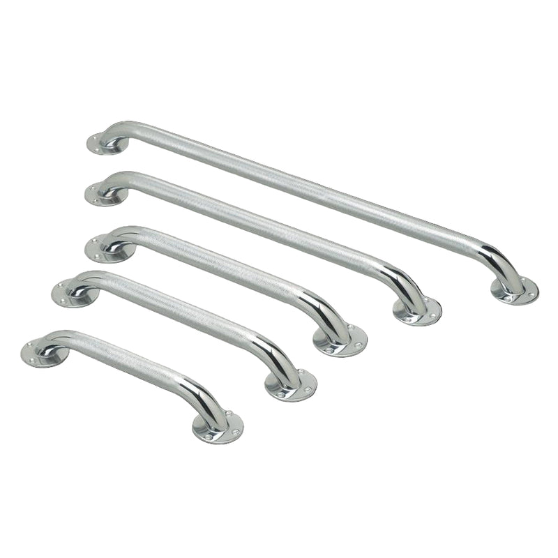 Medline Knurled Chrome Grab Bars 12" Each 