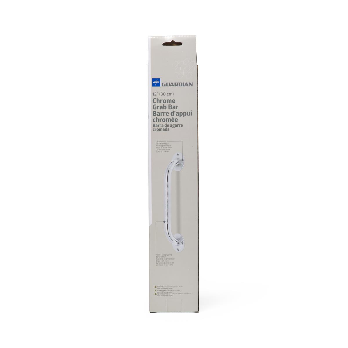 Medline Knurled Chrome Grab Bars 12" Each 
